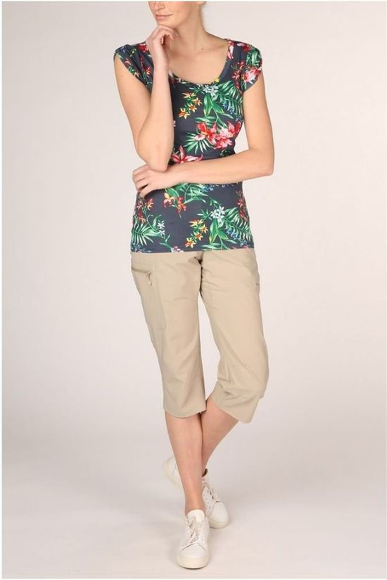 Ayacucho T-Shirt Elena Navy Blue/Ass. Flower