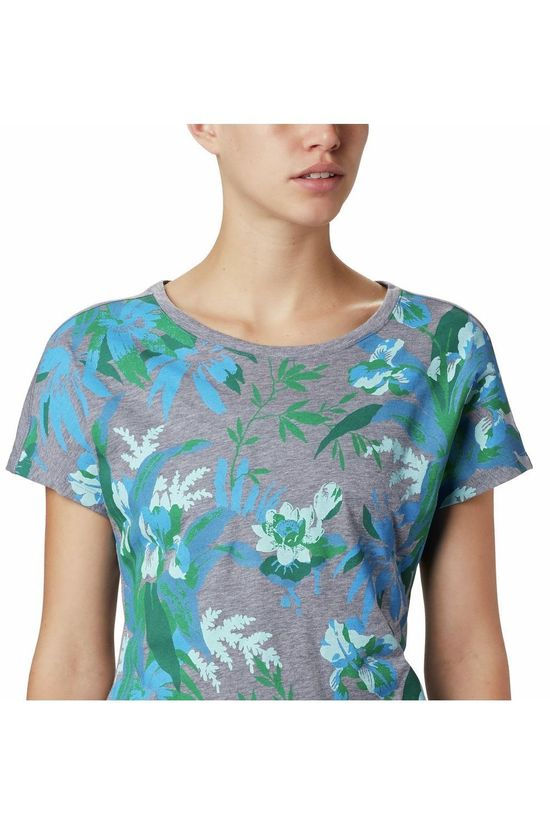 Columbia T-Shirt High Dune Dark Blue/Ass. Flower