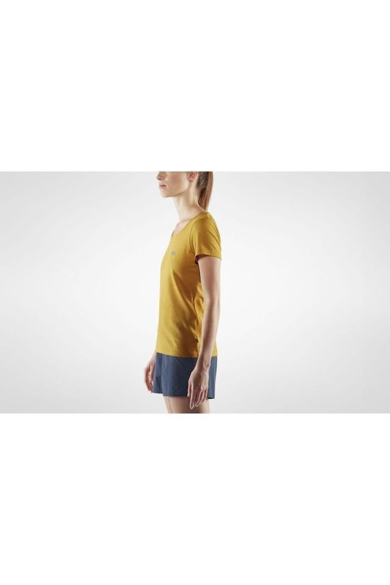 Fjällräven T-Shirt Fjällräven Logo dark yellow
