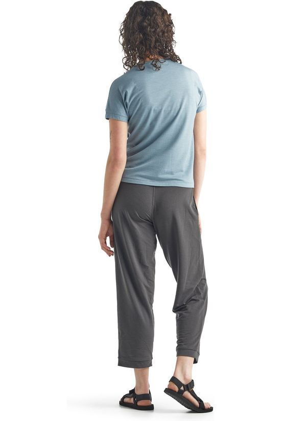 Icebreaker T-Shirt Wmn Utility Explore SS Crew Stripe blue