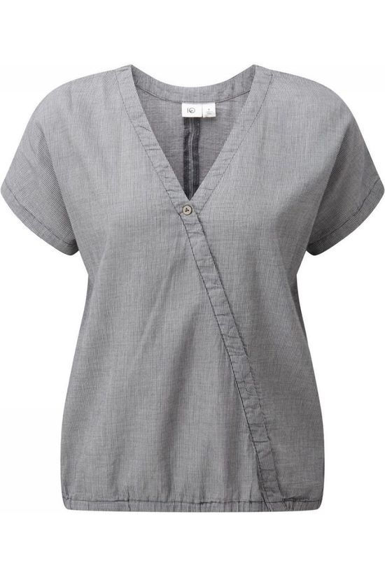 Tentree Hemd Isa Woven White/Navy Blue