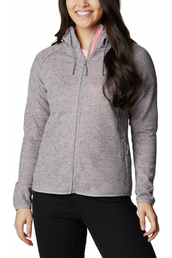 Columbia Fleece Pacific Point light grey/red