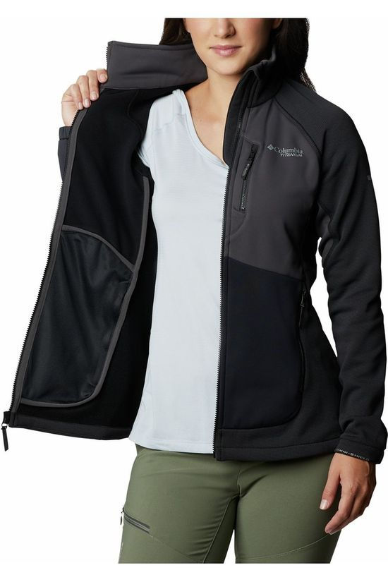 Columbia Fleece Powder Chute Black/Dark Grey