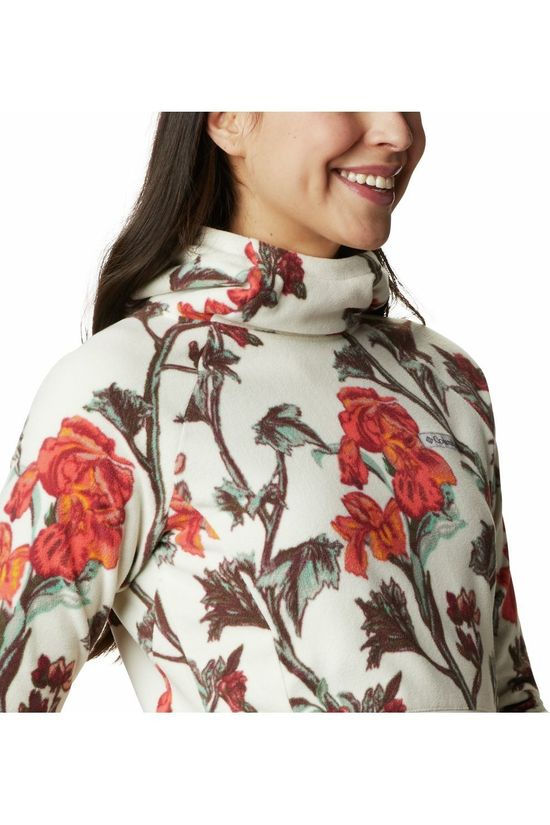 Columbia Pull Ali Peak Hooded Fleece Off White/Ass. Flower
