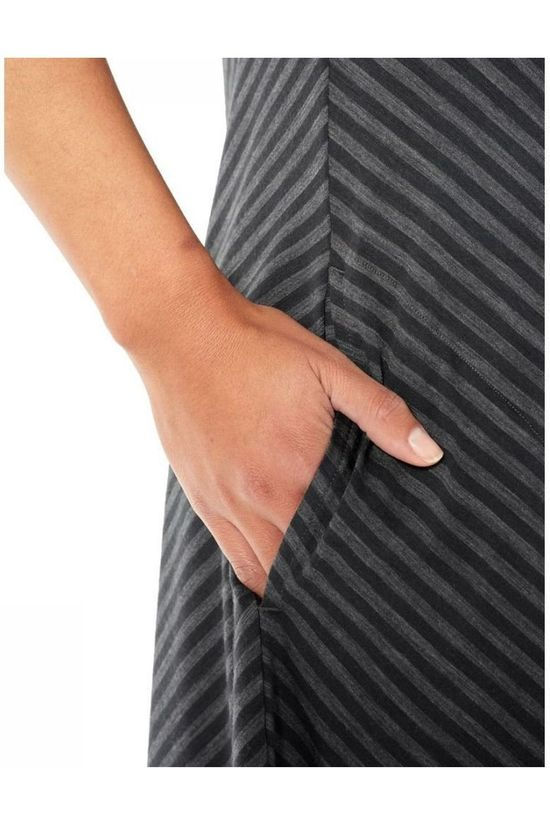 Icebreaker Jurk Ice Elowen Sl Dress Black/Dark Grey