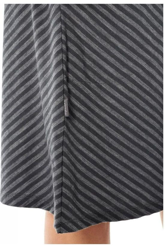 Icebreaker Jurk Ice Elowen Sl Dress Black/Dark Grey