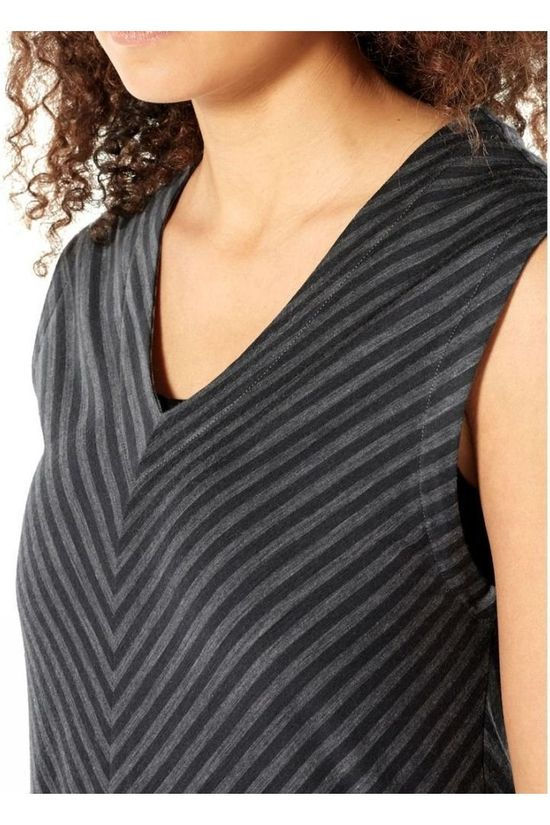 Icebreaker Jurk Ice Elowen Sl Dress Black/Dark Grey