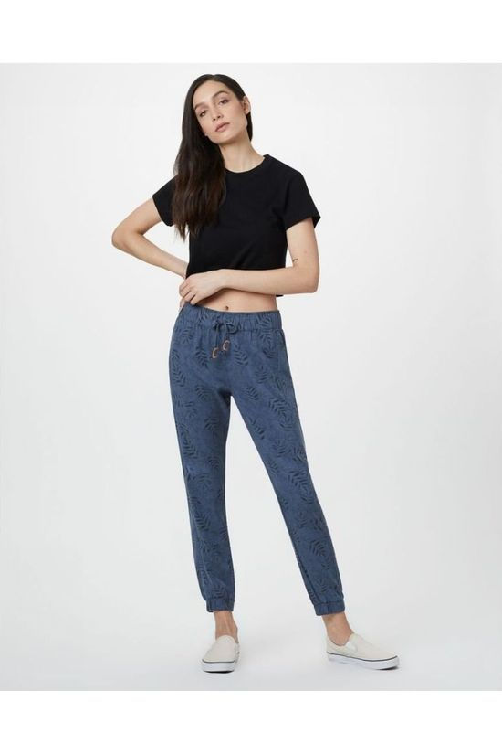 Tentree Broek Colwood Jogger Dark Blue/Ass. Flower