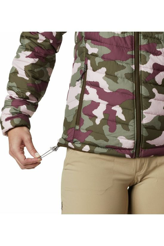 Columbia Jas Powder Lite Hooded Mid Khaki/Ass. Camouflage