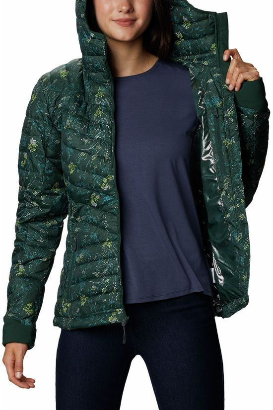 Columbia Jas Windgates Hooded Dark Green/Assorted / Mixed
