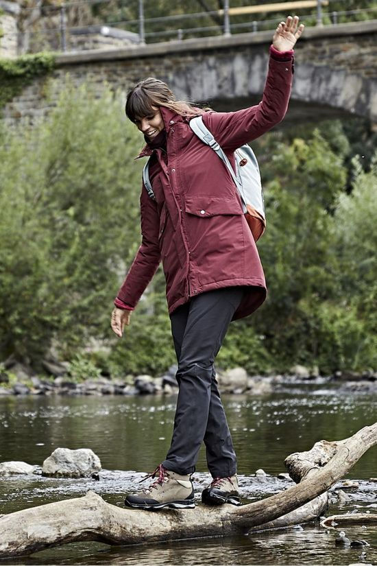 Didriksons 1913 Manteau Sanna dark red