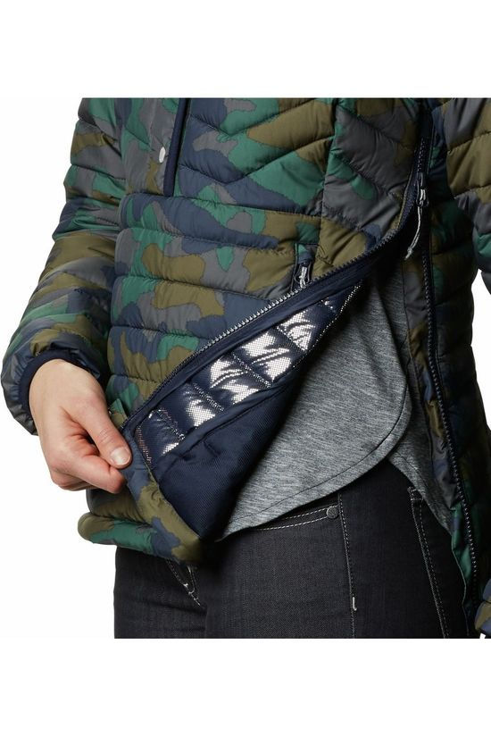 Columbia Jas Powder Lite Insulated Dark Blue/Ass. Camouflage