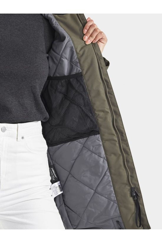 Didriksons 1913 Manteau Frida dark khaki