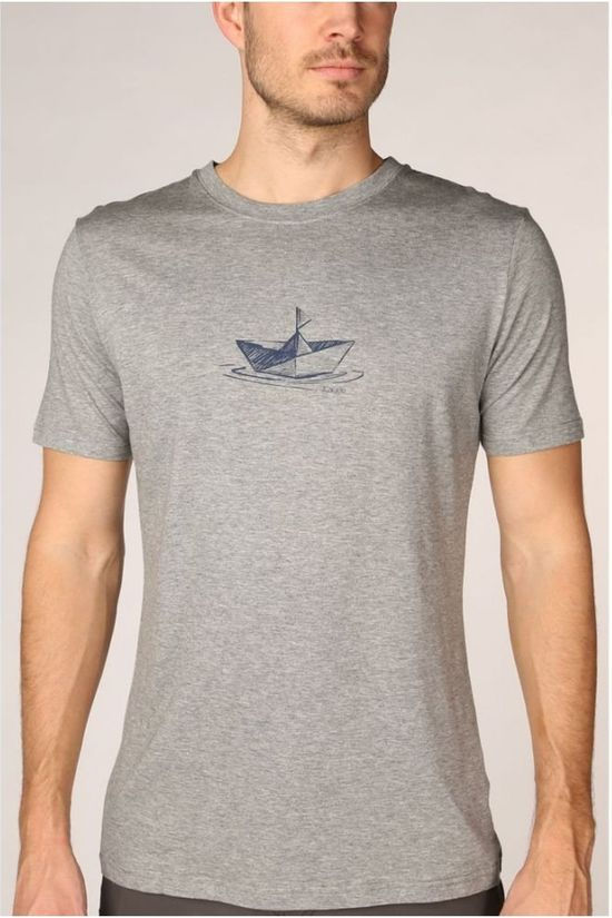 Ayacucho T-Shirt Paper Boat Dark Grey Marle