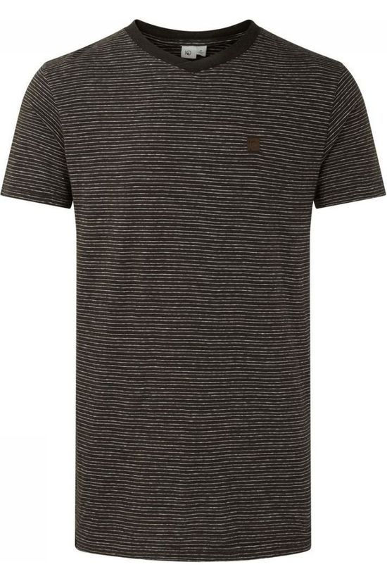 Tentree T-Shirt Hemp V-Neck Black/White