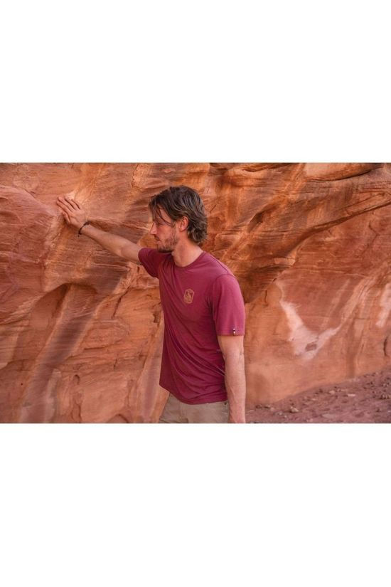 Sherpa T-Shirt Hawa dark red