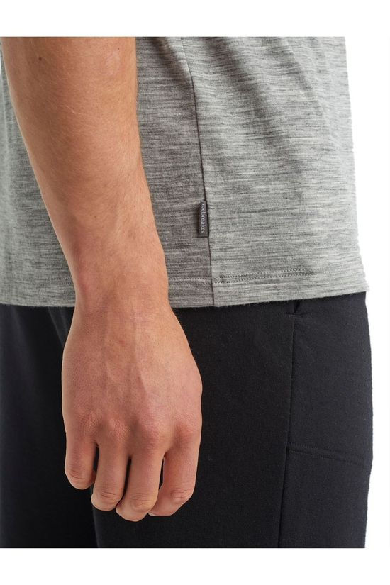 Icebreaker T-Shirt Tech Lite Otter Paddle mid grey
