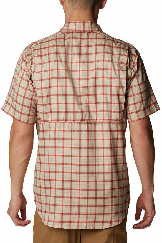 Columbia T-Shirt Silver Ridge Lite Plaid Short Sleeve Sand Brown/Checks