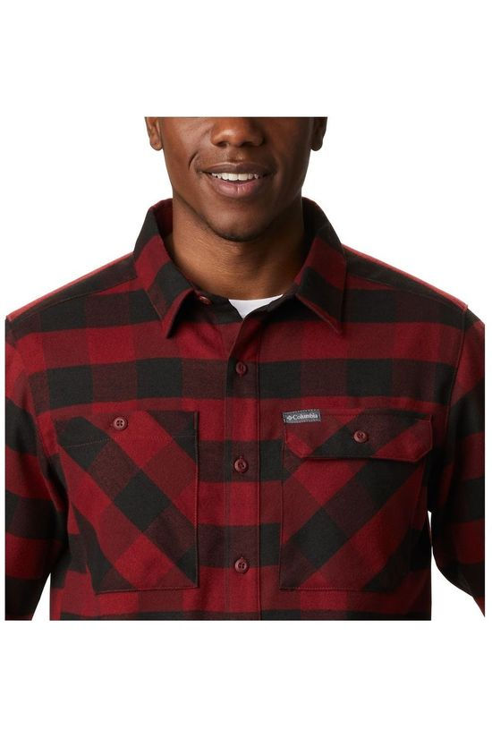 Columbia Hemd Outdoor Elements dark red/dark grey