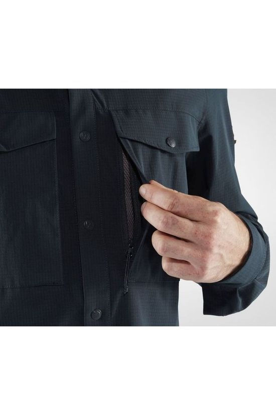 Fjällräven Chemise Abisko Trekking Navy Blue