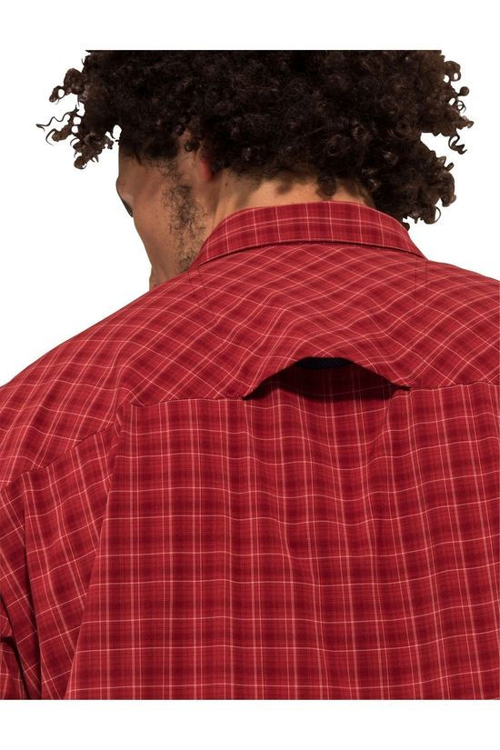 Vaude Hemd Seiland II Mid Red/Checks