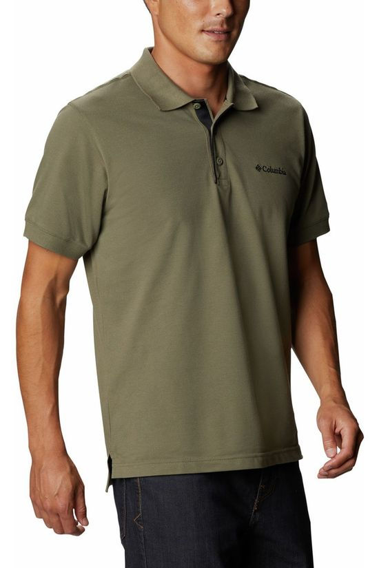 Columbia Polo Cascade Range Solid mid khaki/dark blue