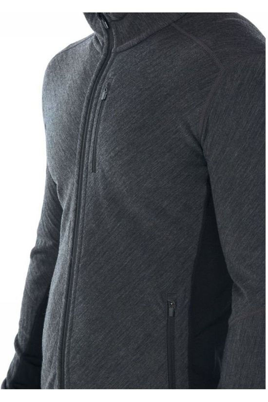 Icebreaker Fleece Descender LS Zip Black