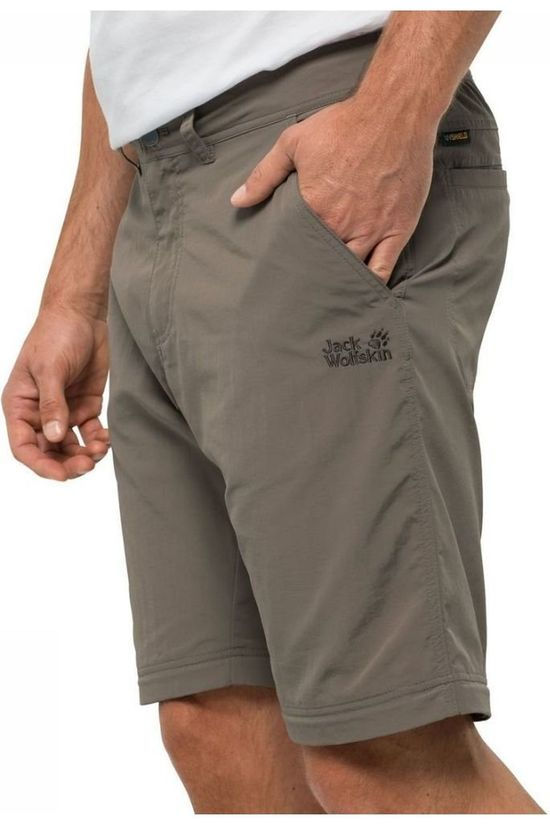 Jack Wolfskin Broek Canyon Zip-Off mid grey