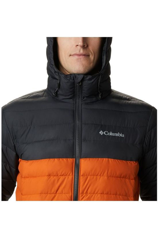Columbia Jas Powder Lite Hooded Dark Grey/Orange