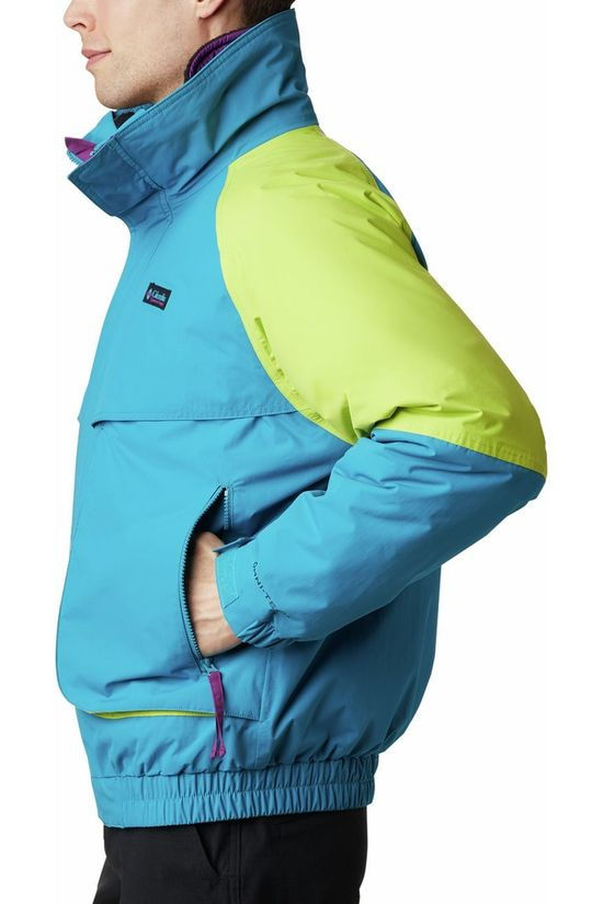Columbia Jas Powder Keg Interchange Parka Blue/Lime Green