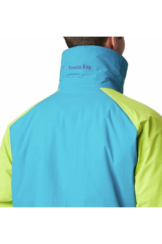 Columbia Jas Powder Keg Interchange Parka Blue/Lime Green