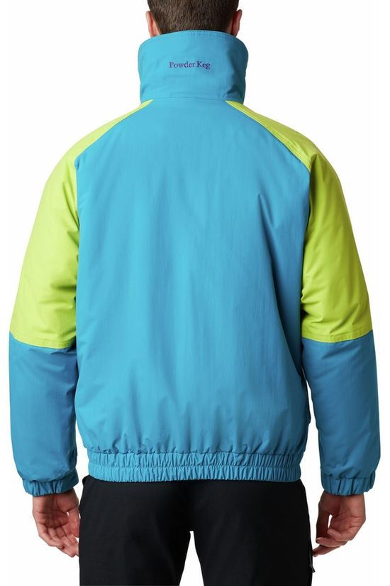 Columbia Jas Powder Keg Interchange Parka Blue/Lime Green
