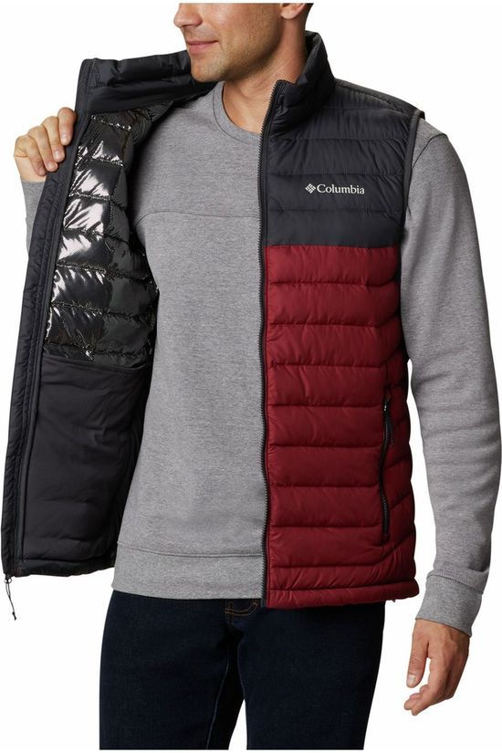 Columbia Bodywarmer Powder Lite dark red/dark grey
