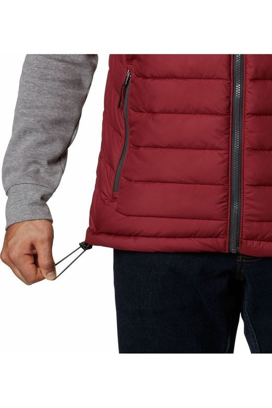 Columbia Bodywarmer Powder Lite dark red/dark grey