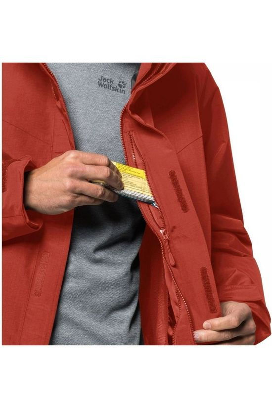 Jack Wolfskin Manteau Three Peaks rust