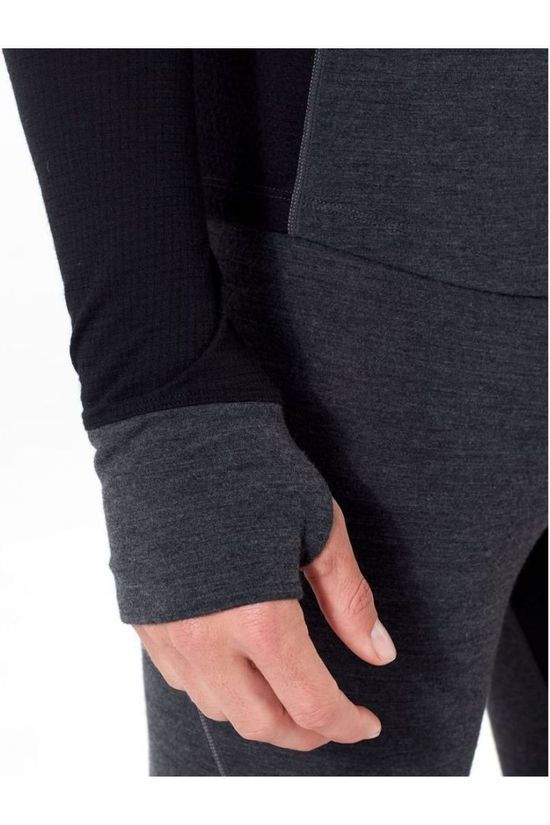 Icebreaker Ondergoed 260 Zone LS Half Zip Black/Dark Grey