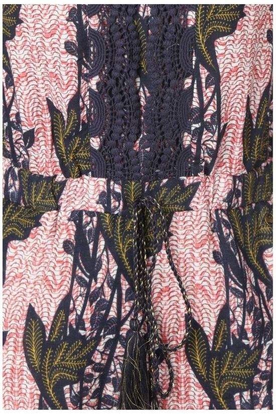 Kaporal Combinaison Aop V Neck Mid Pink/Navy Blue