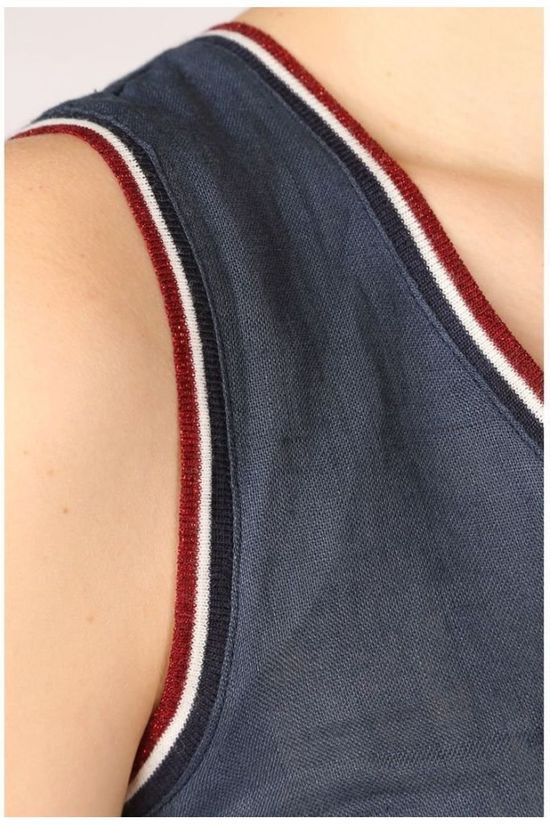 La Fée Maraboutée Robe Fc3347 Navy Blue
