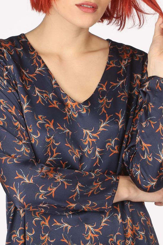 La Fée Maraboutée Robe Fc5269 Navy Blue/Dark Pink