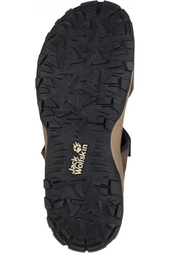 Jack Wolfskin Sandale Rocky Path Lt Dark Brown/Black