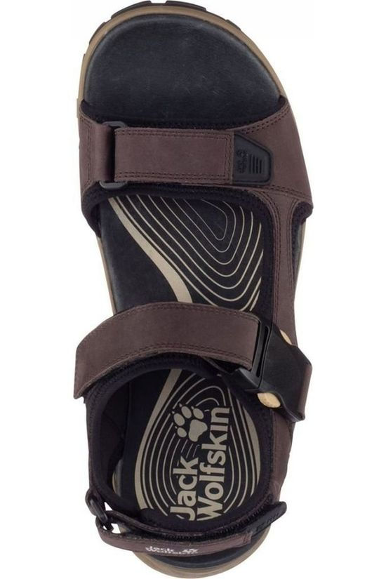 Jack Wolfskin Sandale Rocky Path Lt Dark Brown/Black