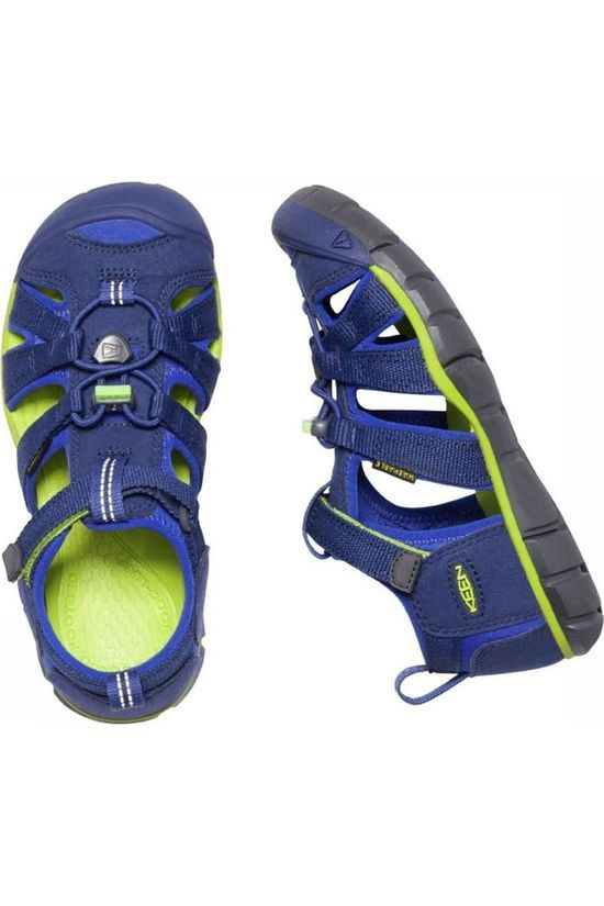 Keen Sandaal Seacamp II Cnx Royal Blue/Lime Green