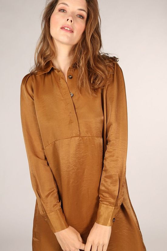 FRNCH Robe Acelya Camel Brown