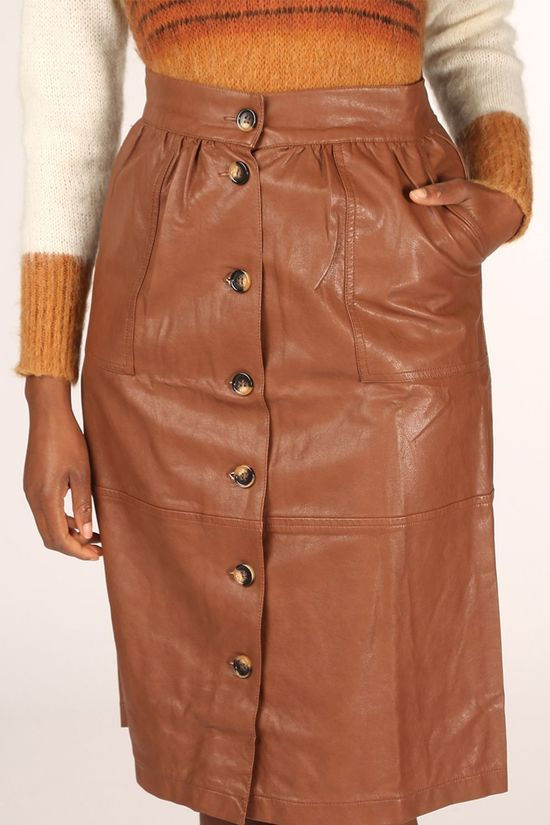 FRNCH Jupe Edanur mid brown