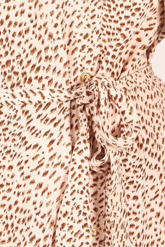 FRNCH Robe Acheley Ecru/Brown