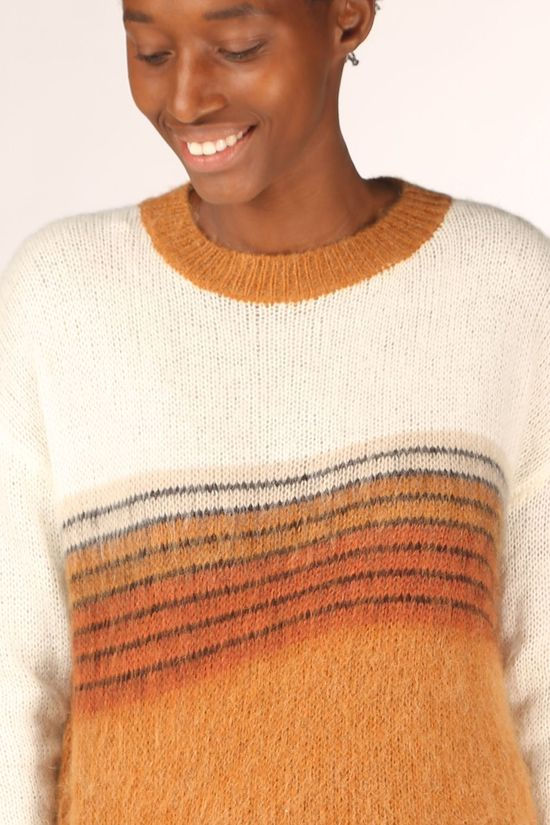 FRNCH Pull Naika off white/rust