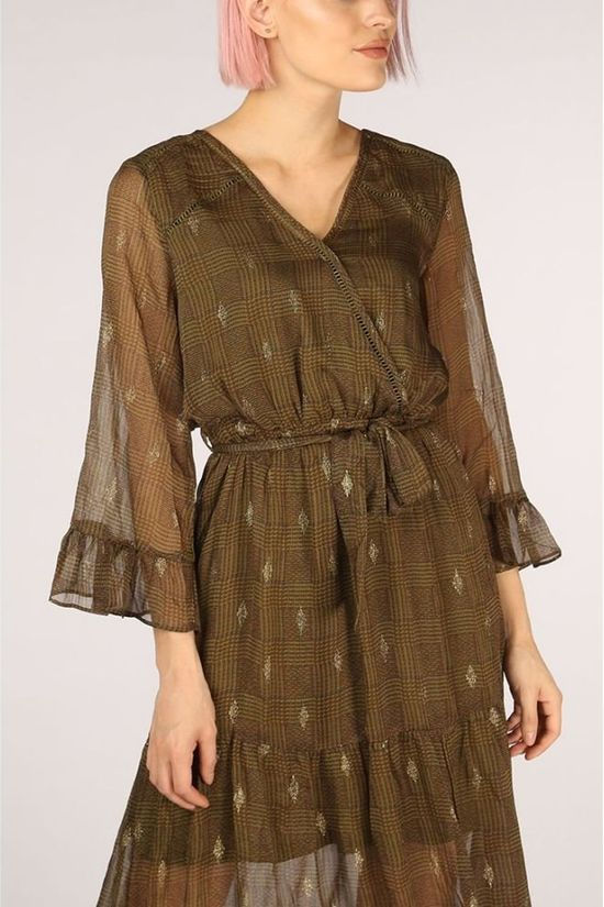 Grace&Mila Jurk Topaze Mid Khaki/Camel Brown