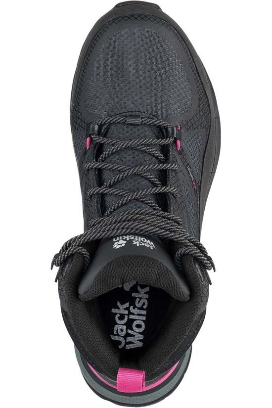 Jack Wolfskin Chaussure Force Striker Texapore Mid dark grey/mid pink