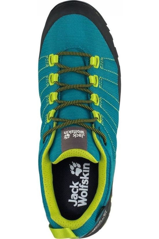 Jack Wolfskin Chaussure Scrambler Lite Texapore Low Petrol/Lime Green