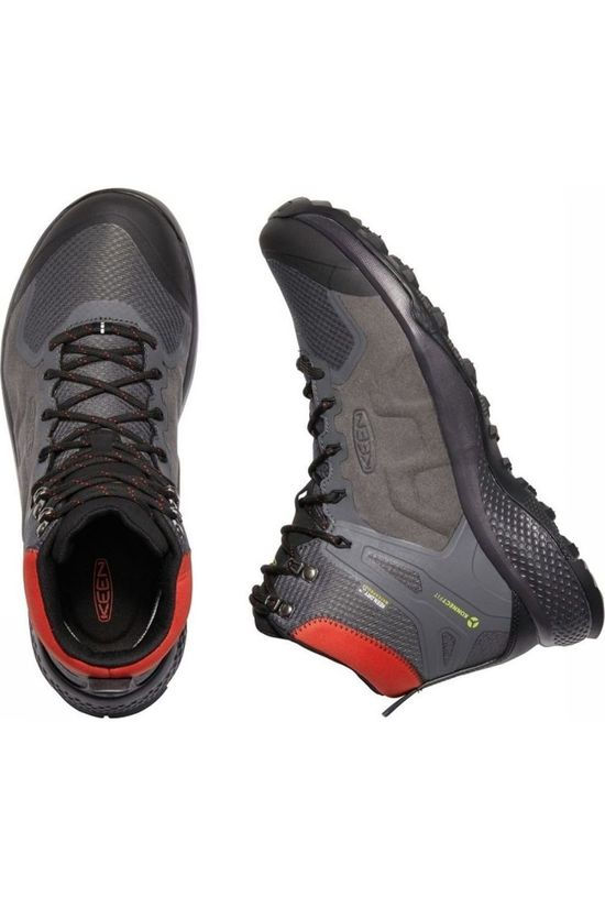 Keen Chaussure Explore Mid WP dark grey/red